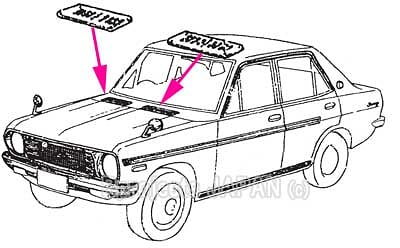 カウル トップ グリル (純正/B110 サニトラ)